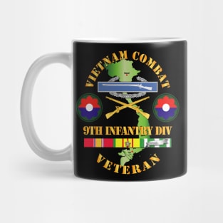 Vietnam Combat Infantry Veteran w 9th Inf Div SSI V1 Mug